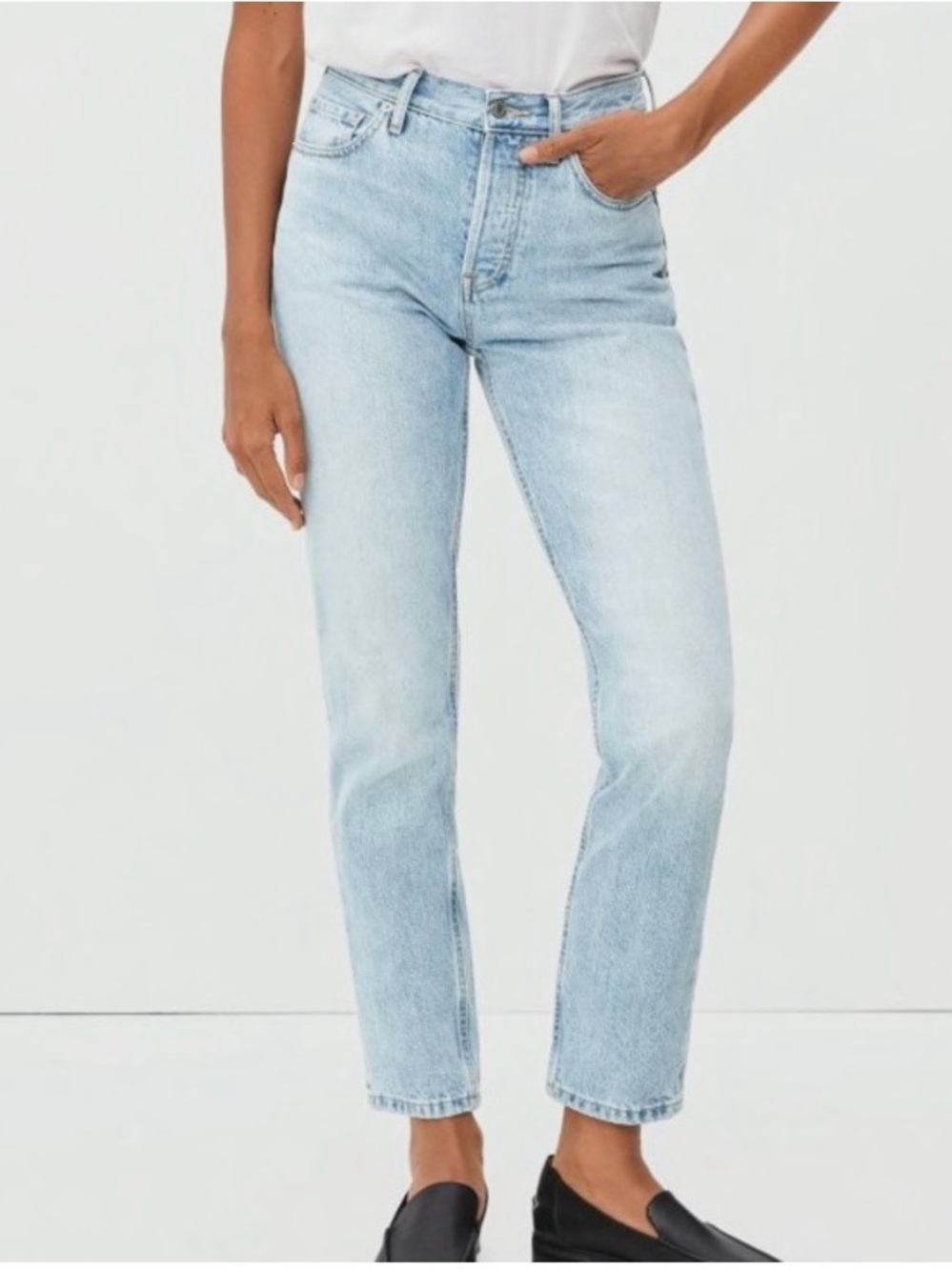 Everlane The 90’s Cheeky Jeans High Rise Light Wash Size 2